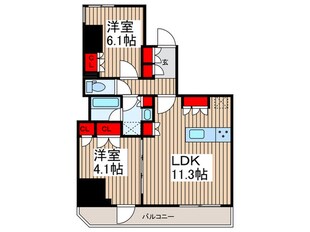 クレストコート上野の物件間取画像